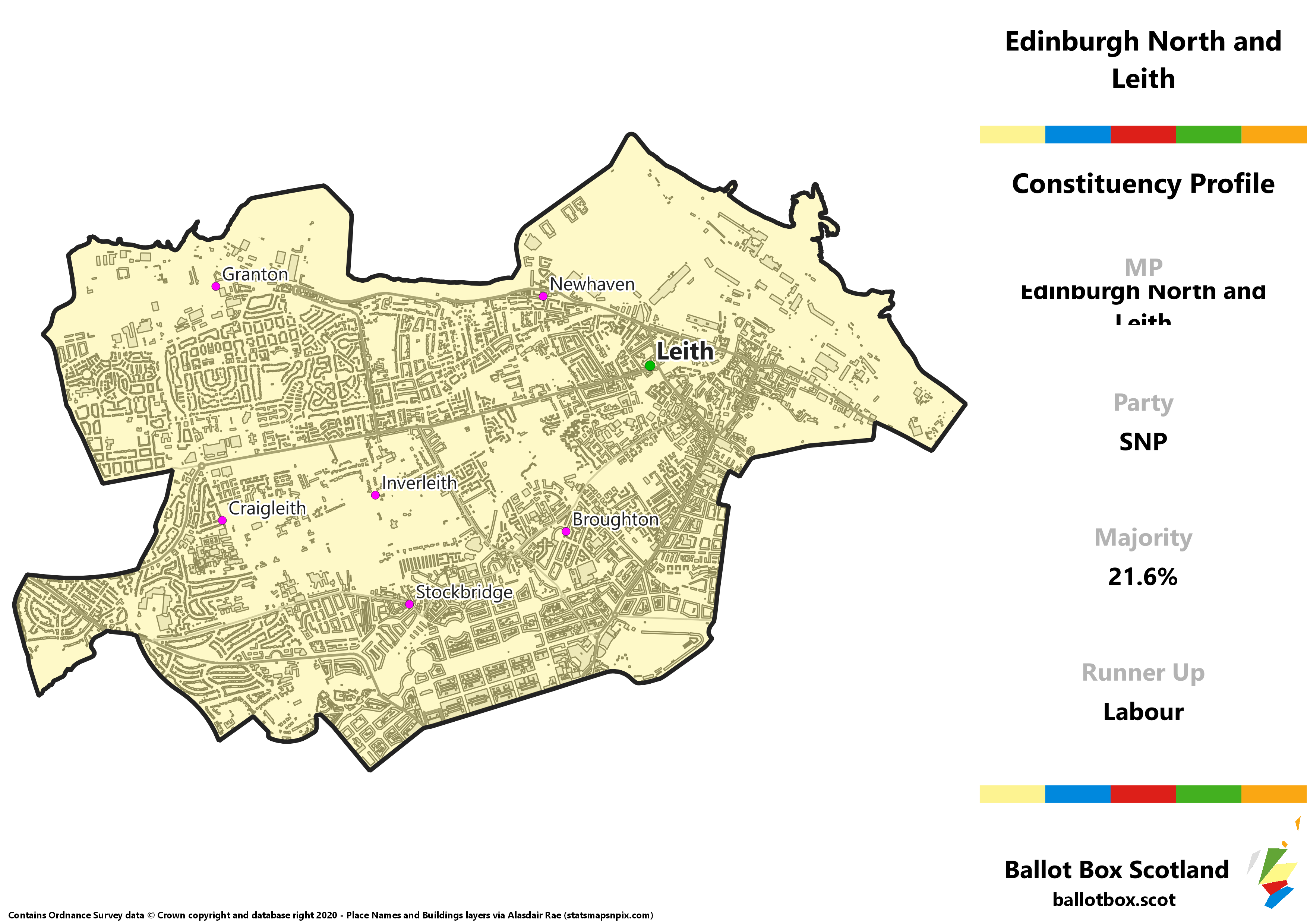 Edinburgh North And Leith Constituency Map 