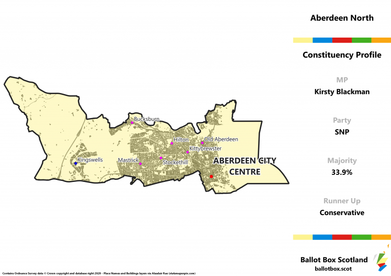 Aberdeen North Constituency Map