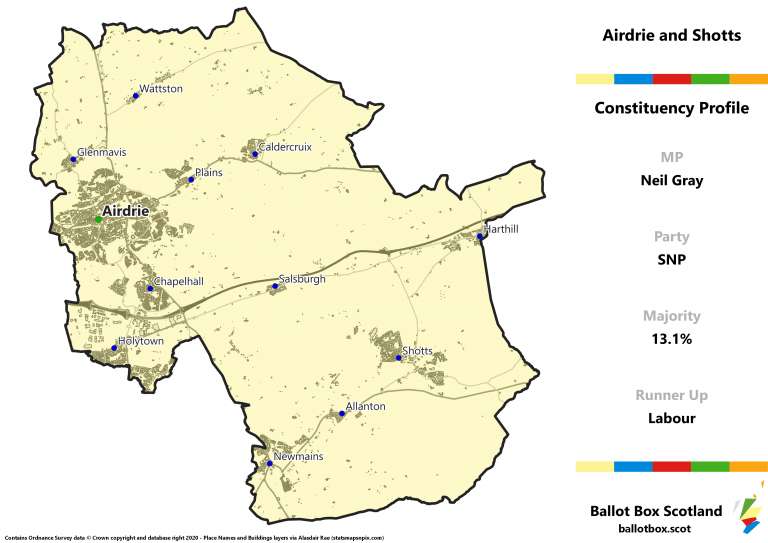Airdrie and Shotts Constituency Map