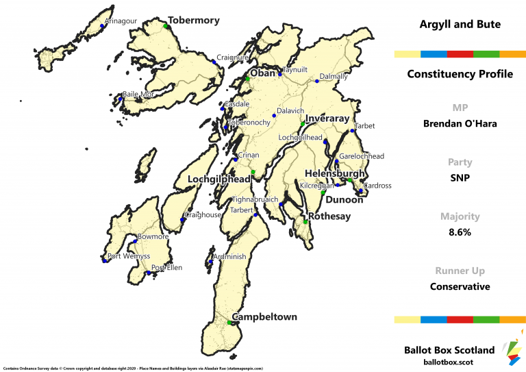 Argyll and Bute Constituency Map