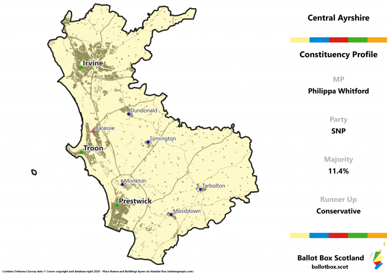 Central Ayrshire Constituency Map
