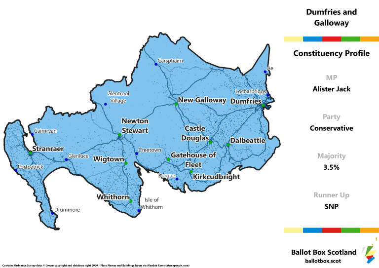 Dumfries and Galloway Constituency Map