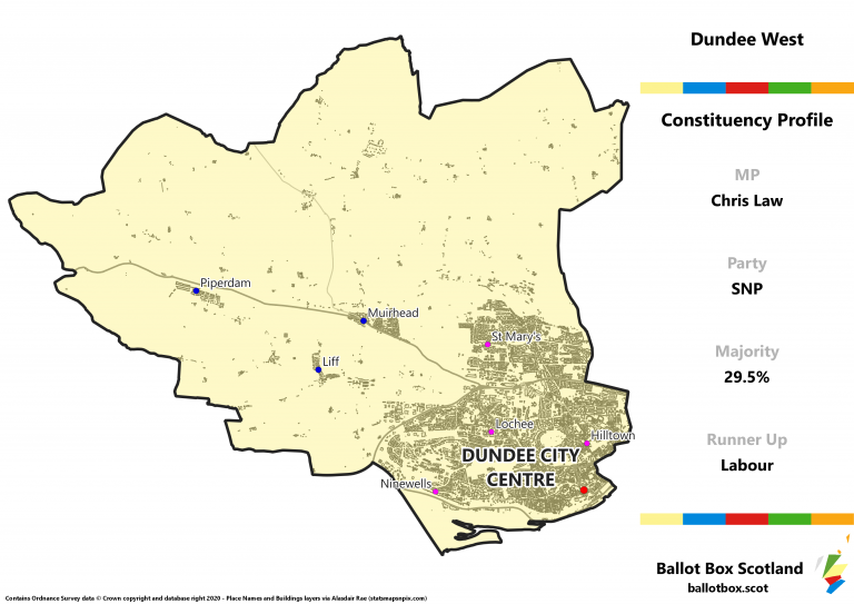 Dundee West Constituency Map