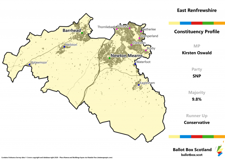East Renfrewshire Constituency Map