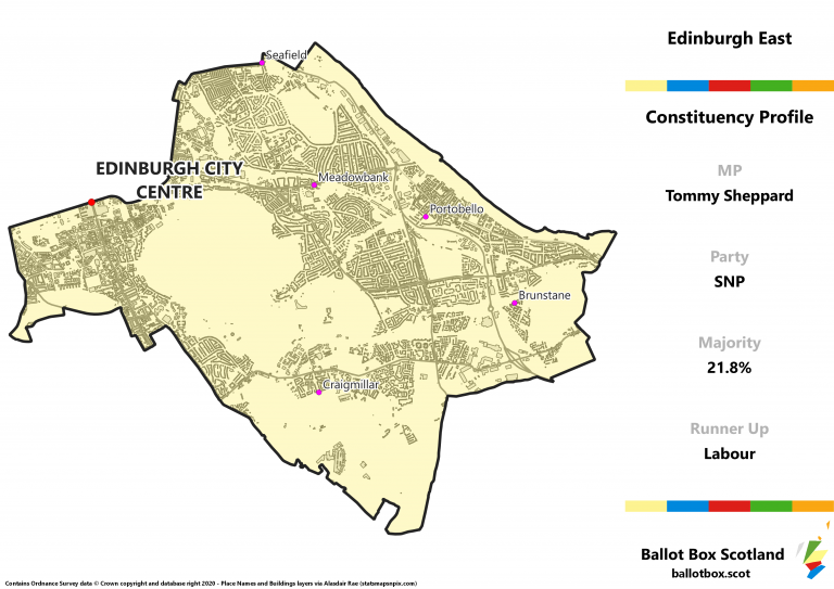 Edinburgh East Constituency Map