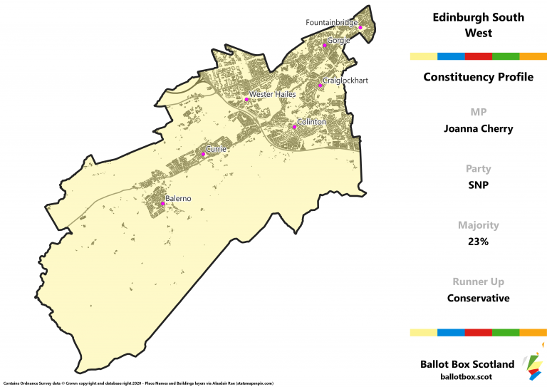 Edinburgh South West Constituency Map