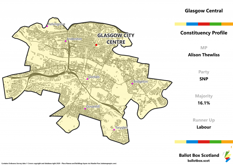 Glasgow Central Constituency Map