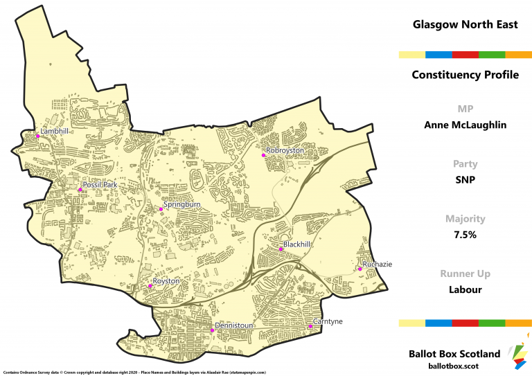 Glasgow North East Constituency Map