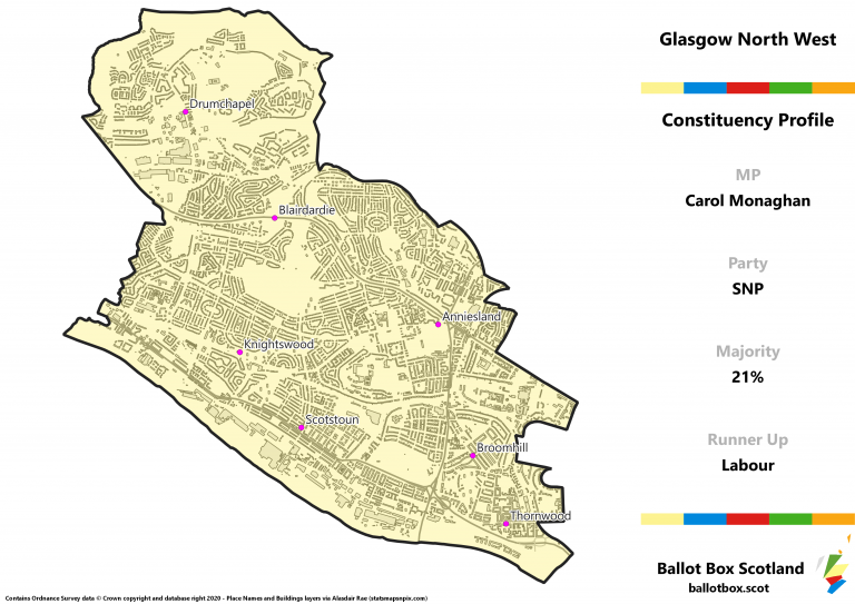 Glasgow North West Constituency Map