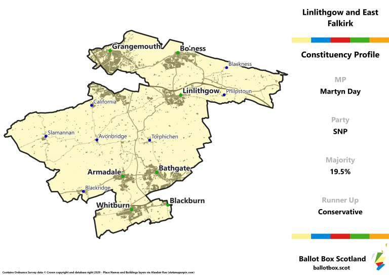 Linlithgow and East Falkirk Constituency Map