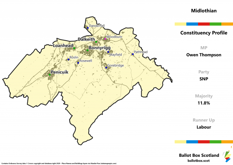 Midlothian Constituency Map