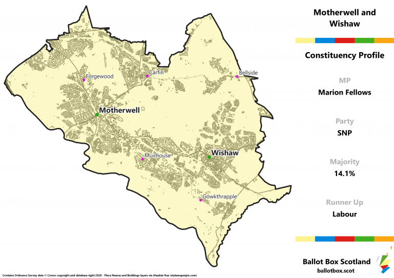 Motherwell and Wishaw Constituency Map