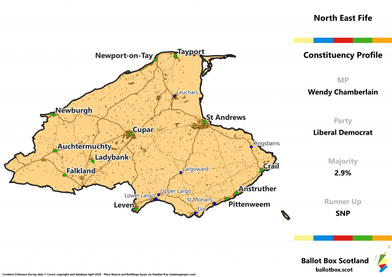 North East Fife Constituency Map