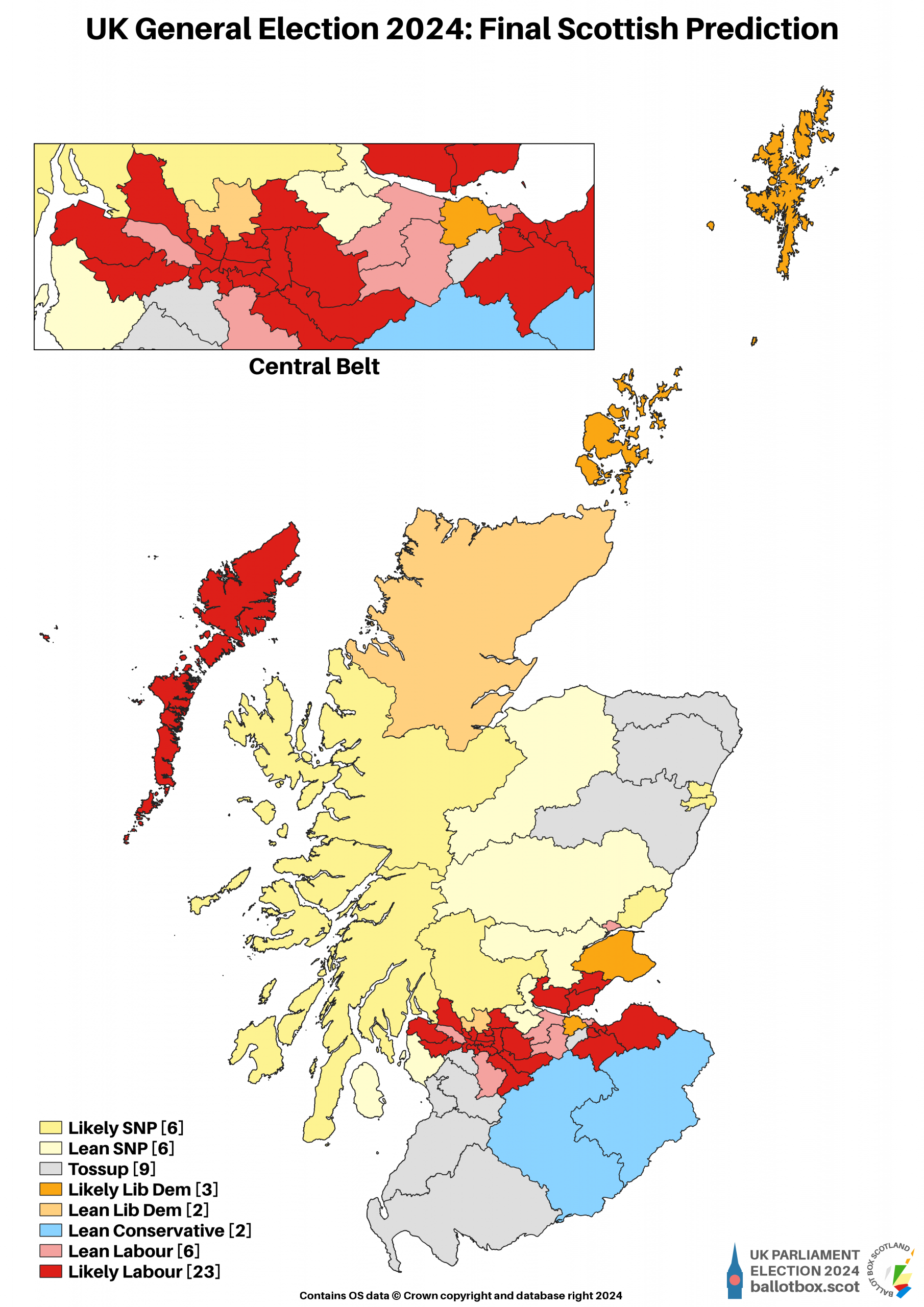 GE24: Final Predictions and Estimates