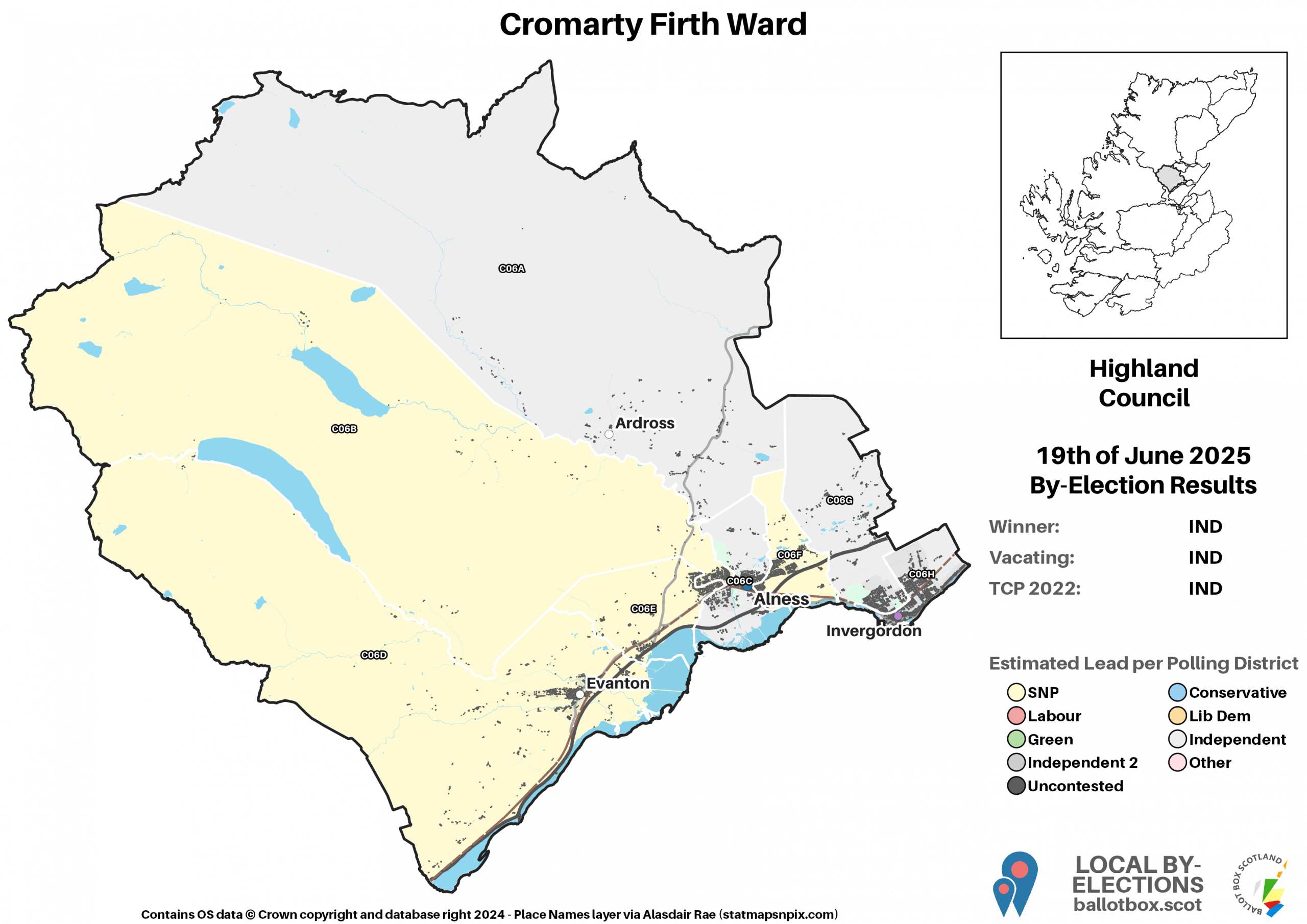 By-Election Result: Cromarty Firth (2025)