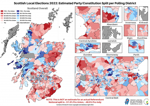 2 LE22 Polling Districts by Constitutional Split Plus 5 Yes