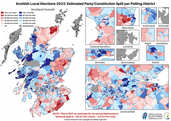 3 LE22 Polling Districts by Constitutional Split Plus 10 Yes