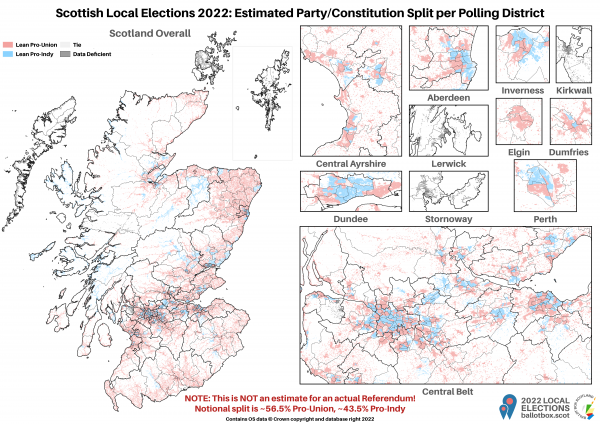 4 LE22 Polling Districts by Constitutional Split BUILT UP ONLY