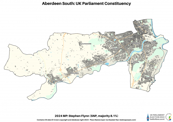 Aberdeen South Constituency Map 2024