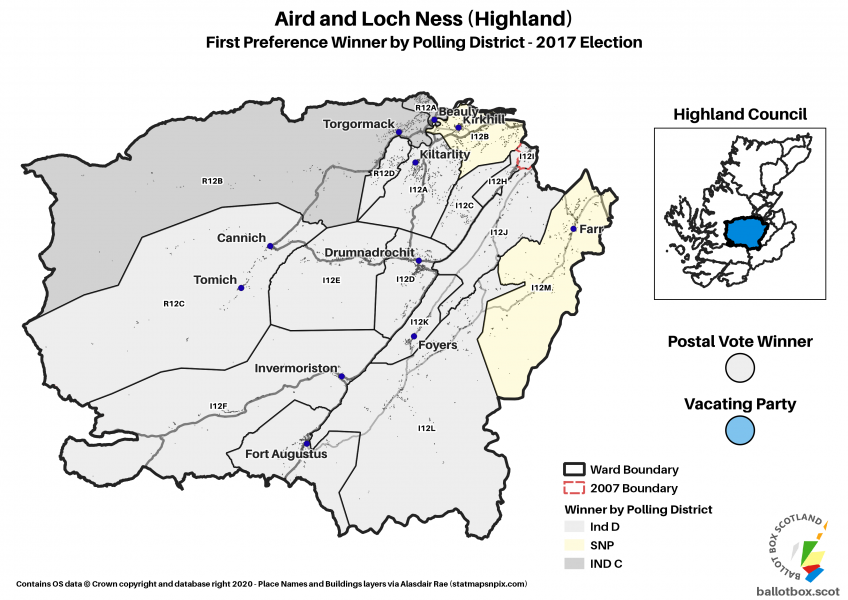 Aird and Loch Ness Ward Map 2017