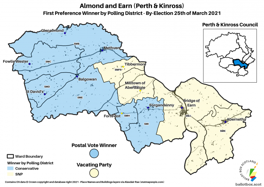 Almond and Earn Ward Map BE