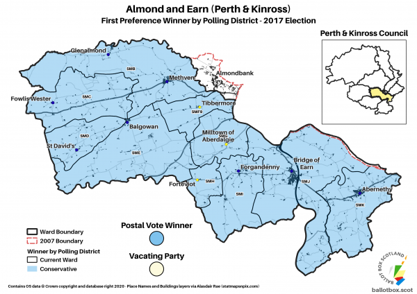 Almond and Earn Ward Map