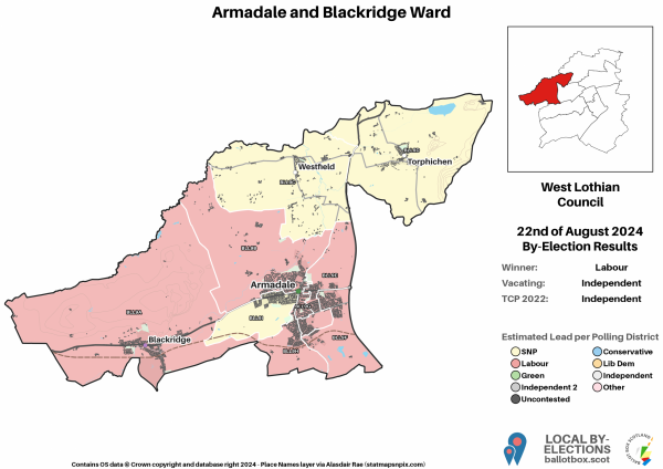Armadale and Blackridge Ward Map BE