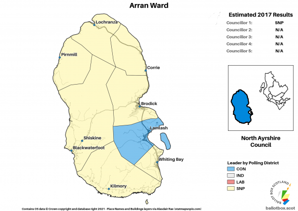 Arran Ward Map 2017