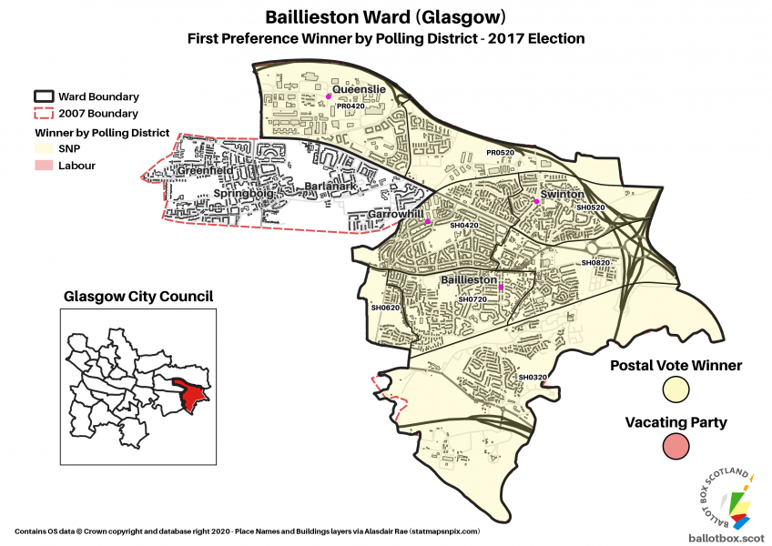 Baillieston Ward Map 2017