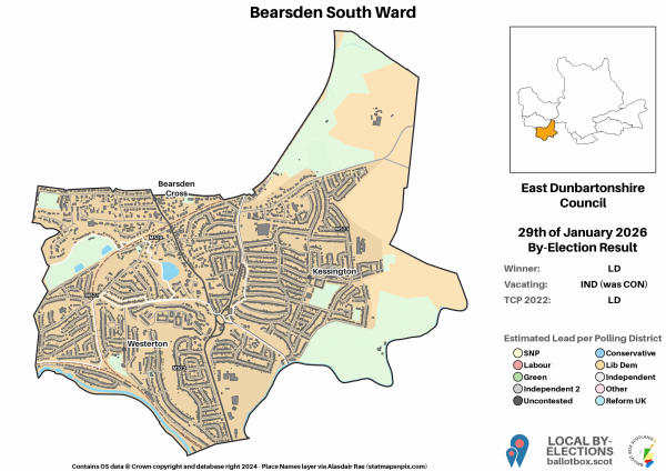 Bearsden South BE Ward Map