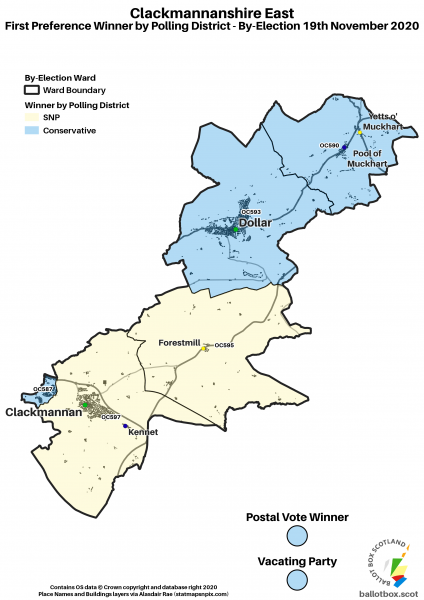 Clackmannanshire East Polling Districts Map