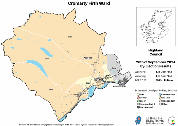 Cromarty Firth Ward Map BE