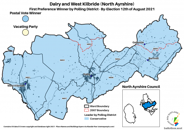 Dalry and West Kilbride Ward Map