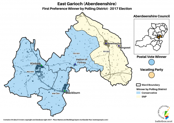 East Garioch Ward Map 2017