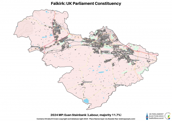 Falkirk Constituency Map 2024