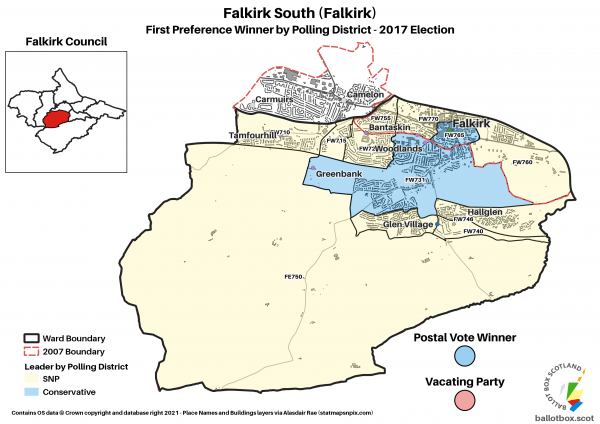Falkirk South Ward Map 2017
