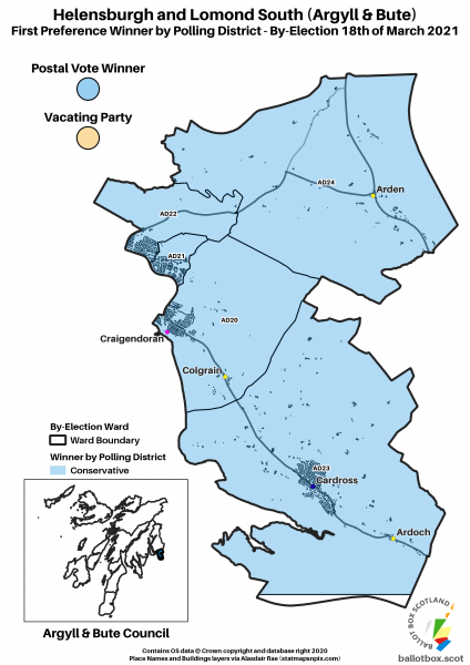 Helensburgh and Lomond South Ward Map BE
