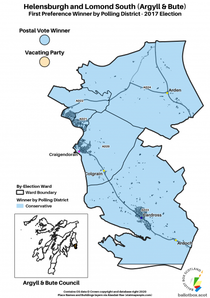 Helensburgh and Lomond South Ward Map
