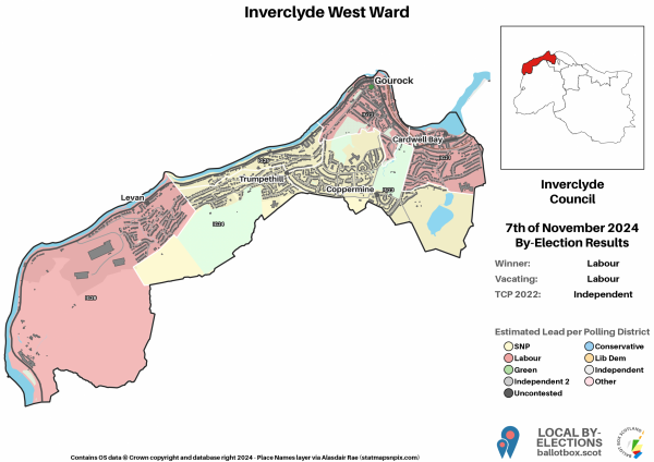 Inverclyde West BE Ward Map