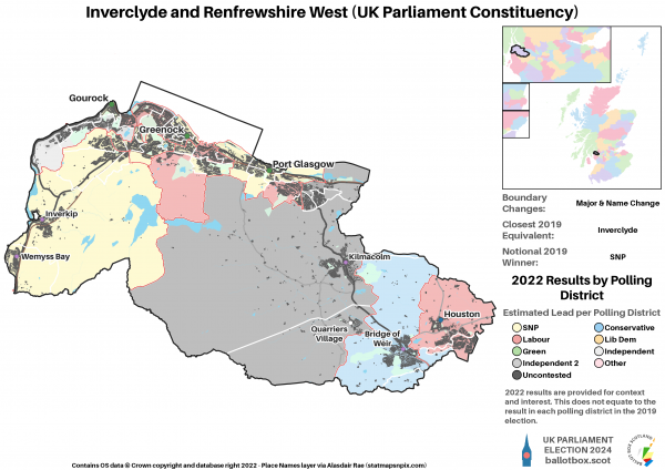 Inverclyde and Renfrewshire West GE19-24