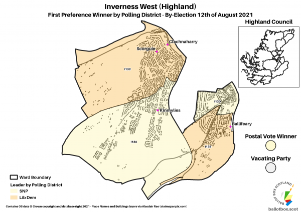 Inverness West Ward Map