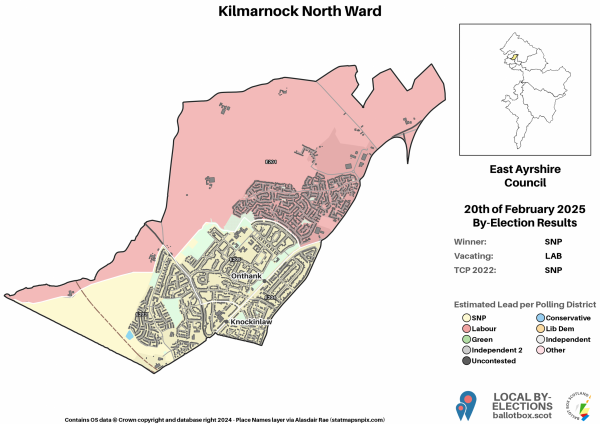 Kilmarnock North BE Ward Map