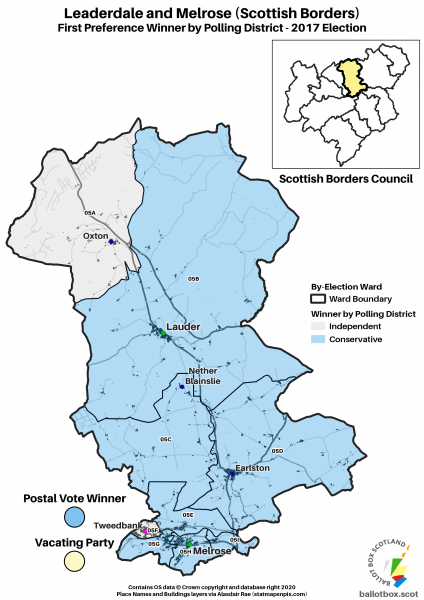 Leaderdale and Melrose Ward Map 2017