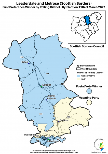 Leaderdale and Melrose Ward Map