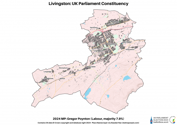 Livingston Constituency Map 2024