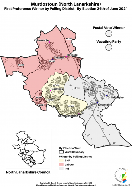 Murdostoun Ward Map