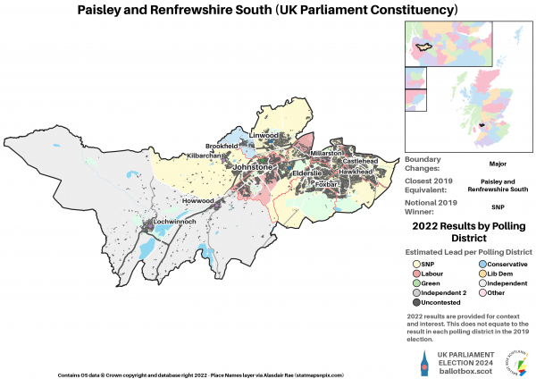 Paisley and Renfrewshire South GE19-24