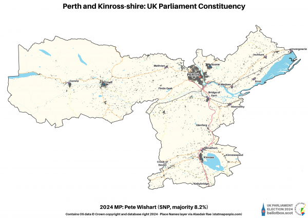 Perth and Kinross-shire Constituency Map 2024