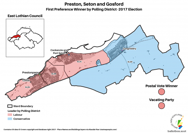 Preston Seton and Gosford Ward Map 2017