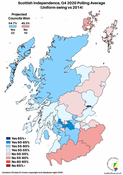 Q4 2020 Independence Map